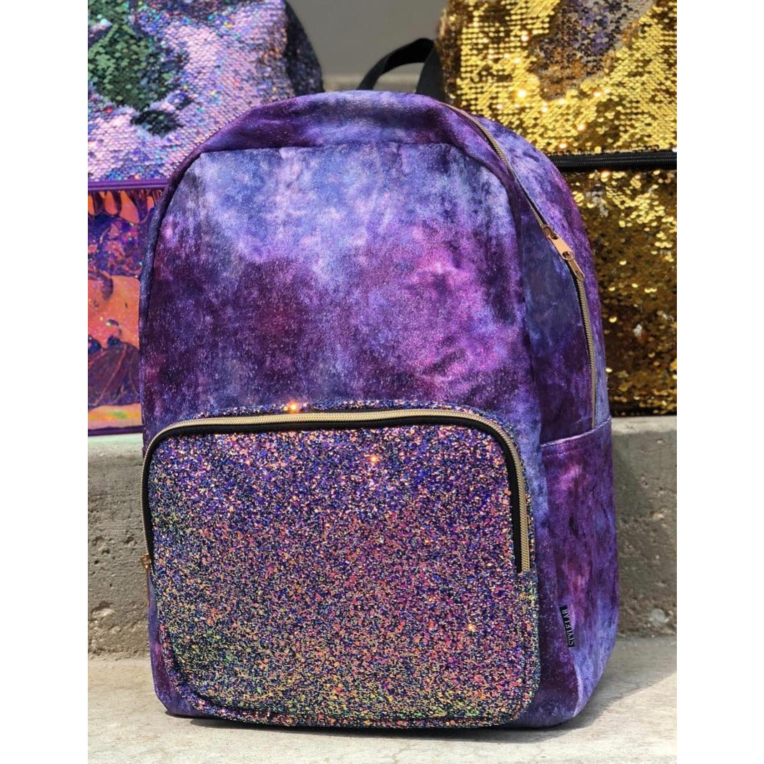 Purple Glitter Backpack