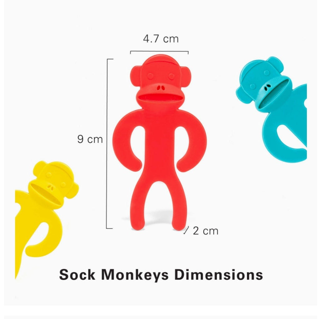 Sock Monkey Sock Clips