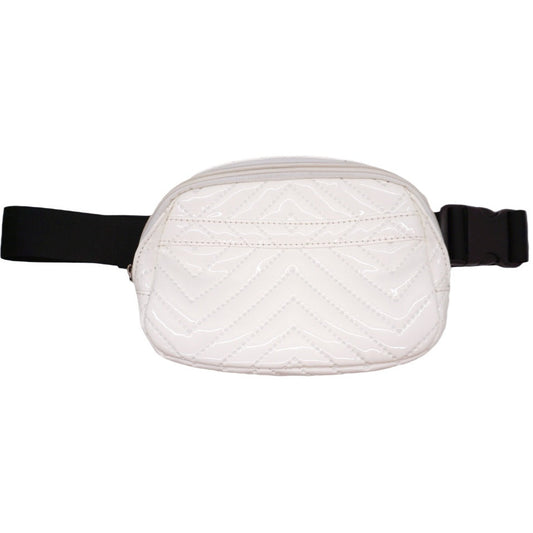 White Quilted Fanny