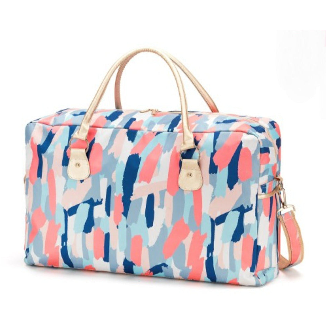 Pink Abstract Duffle