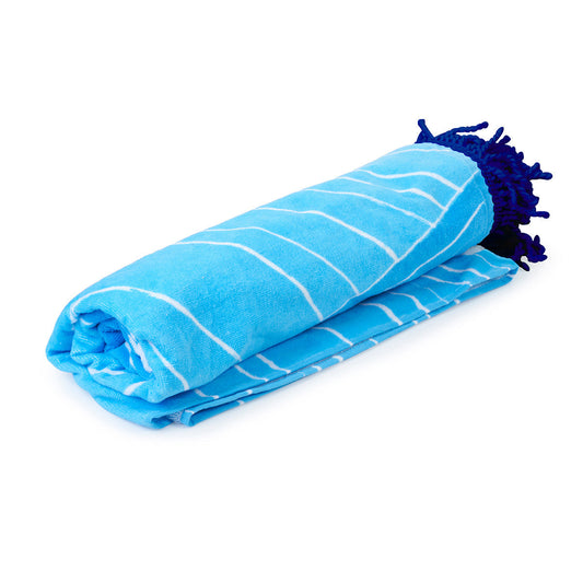 Blue Beach Towel w/ Bag