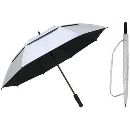 50" Silver/Black Umbrella